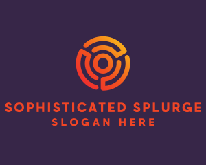 Digital Spiral Target logo design