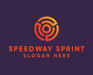 Digital Spiral Target logo design