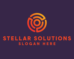 Digital Spiral Target logo design