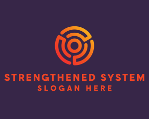 Digital Spiral Target logo design