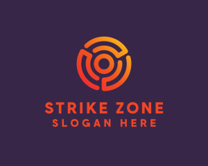 Digital Spiral Target logo design