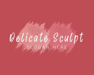 Feminine Watercolor Brush logo design