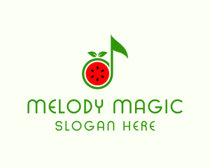 Watermelon Music Tone logo design