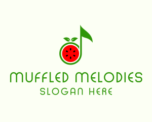 Watermelon Music Tone logo design