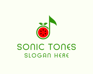 Watermelon Music Tone logo design