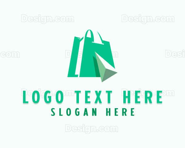 Online Shopping Tech Marketplace Logo