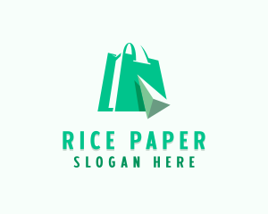 Online Shopping Tech Marketplace logo design