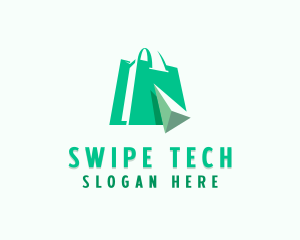 Online Shopping Tech Marketplace logo design