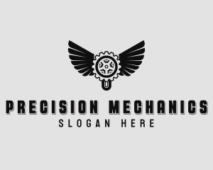 Automotive Mechanic Wings logo design