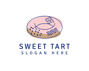 Scribble Sweet Doughnut logo design