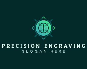 Crosshair Shooting Range logo design