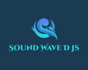 Aqua Water Wave logo design