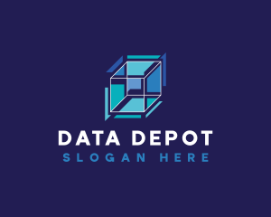 Digital Data Cube logo design