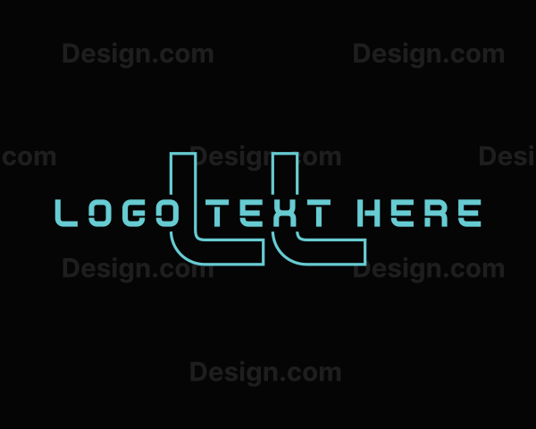 Futuristic Technology Game Logo