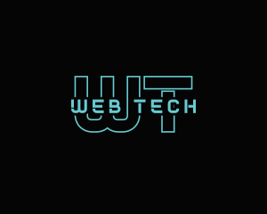 Futuristic Technology Game logo design