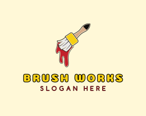 Art Paint Brush logo design