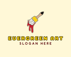 Art Paint Brush logo design