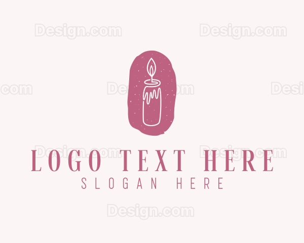 Candle Interior Designer Decor Logo