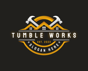 Hammer Contractor Carpentry logo design