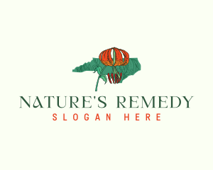 North Carolina Lily Plant logo design