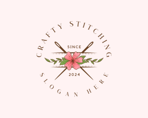 Floral Needle Stitch logo