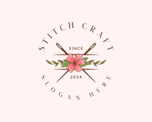 Floral Needle Stitch logo