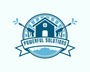 Power Washing Home Cleaning logo design