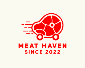 Red Meat Delivery logo design