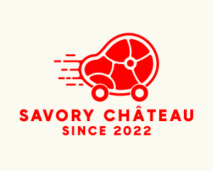 Red Meat Delivery logo design