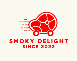 Red Meat Delivery logo design