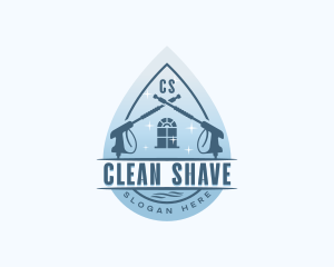 Clean Sanitation Pressure Washing	 logo design