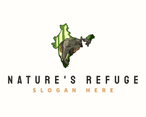 Indian Elephant Wildlife logo