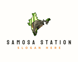 Indian Elephant Wildlife logo