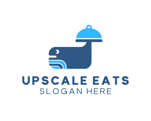 Blue Whale Cloche logo design