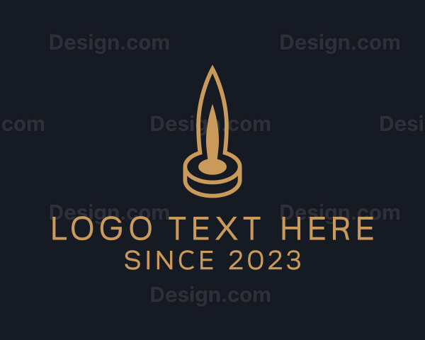 Scented Candle Flame Logo