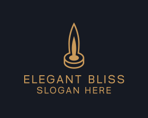 Scented Candle Flame Logo