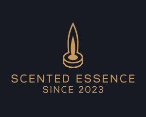 Scented Candle Flame logo design