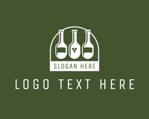 Bar Wine Bottles Logo