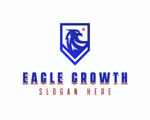 Patriotic American Eagle logo design