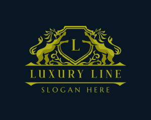 Luxury Lion Royal Ornament logo design