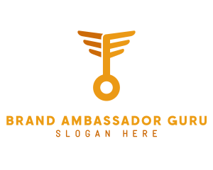 Golden Wing Key logo design