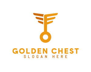 Golden Wing Key logo design