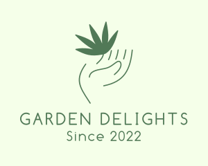 Hand Leaf Garden logo design