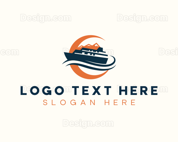 Marine Boat Cruise Logo