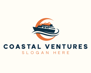 Marine Boat Cruise logo design