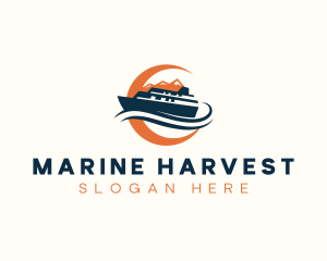 Marine Boat Cruise logo design