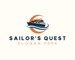 Marine Boat Cruise logo design