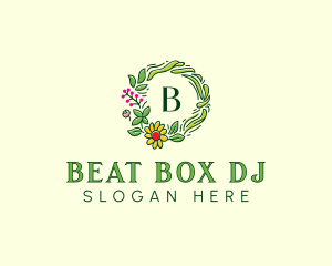 Floral Wreath Decor Logo