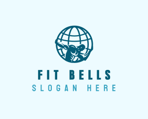 Globe Atlas Fitness logo design