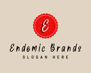 Handwritten Stamp Brand logo design